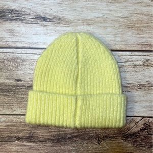 ASOS Pastel Yellow Beanie Hat